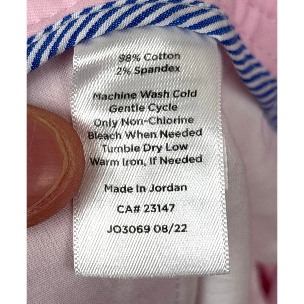 Talbots Womens 4 Petite Light Pink Relaxed Chino Ankle Cotton Beach Summer Pants - Picture 8 of 9